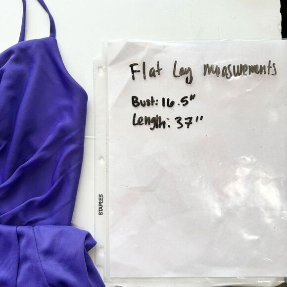 David’s Bridal Mesh Spaghetti Strap Short Dress V-Neckline Regency Size 10 W1094 - Picture 6 of 6